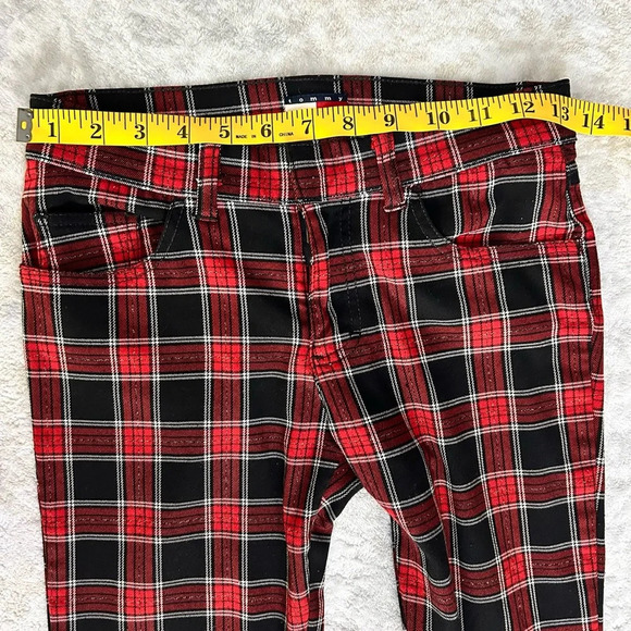 Tommy Jeans Y2K Red Plaid Pants - Picture 7 of 7